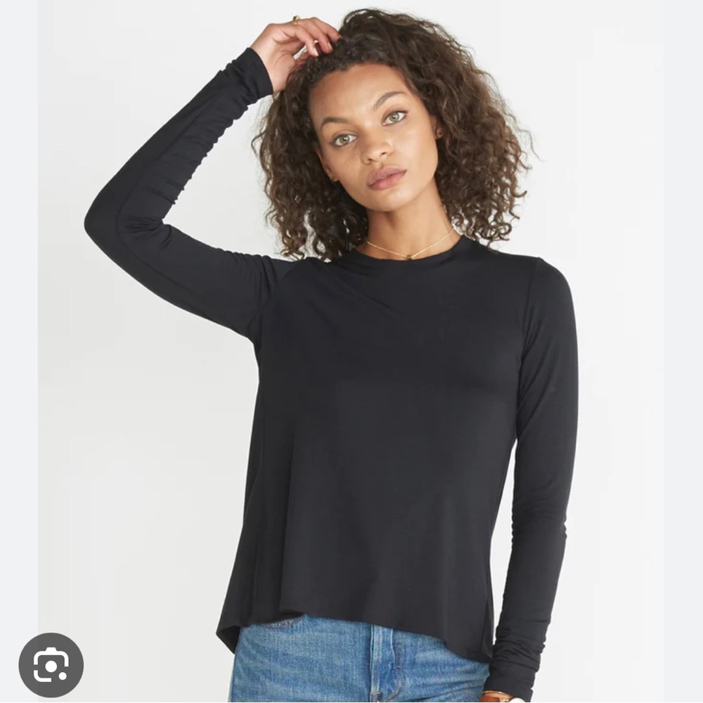 Marine layer tulip back shirt